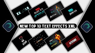 Text Animation Presets For Alight Motion  Alight Motion Text Effect XML File  text effect presets [upl. by Nemhauser]