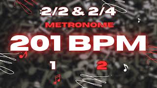 201 BPM  22 amp 24 Metronome [upl. by Einaoj]