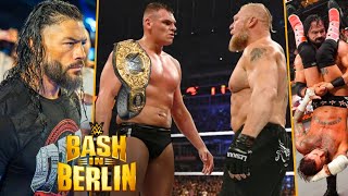 WWE Bash In Berlin 31 August 2024 Highlights  Brock Lesnar Returns Roman Reigns Attacks Bloodline [upl. by Walley]