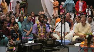 Kirtan Mela Nama Yagna with HG Madhava Prabhu quotChanting in a Helpless Moodquot 31082011 in Germany [upl. by Aurelio]