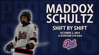 Maddox Schultz vs Estevan U18 AAA  Oct 2 2024  2028 NHL Draft [upl. by Ylatan]