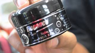 Hair Style Product Review  Elegance Gel Dark Finish Hair Gel [upl. by Thekla]