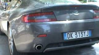 Aston Martin V8 Vantage Start Up and Accelerate [upl. by Tatiania]