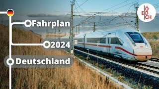 Größtes FernverkehrsAngebot seit 20 Jahren neue Verbindungen und mehr Fahrplan 2024 Deutschland [upl. by Trista840]