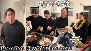 JULIA AT GERALD MAGKASAMA NAG NEW YEAR SA ARIZONA WITH THE BARRETTO BUSY SA PAGLULUTO LAHAT [upl. by Aihsekyw]