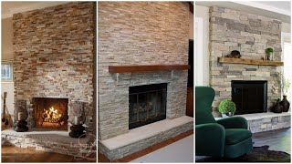 20 Best Stone Fireplace Ideas Designs 2024  Living Room Interior With Stone Wall Fire Place [upl. by Avahc]