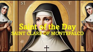 Saint of the Day St Clare of Montefalco  August 17 2024 [upl. by Agueda]