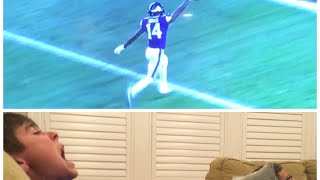 Saints fan reacts to the game winning touchdown vs Vikings in the playoffs [upl. by Ellerad538]