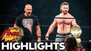 FTR Confronts the Briscoes Final Battle 2021 Highlights [upl. by Ecnatsnoc650]