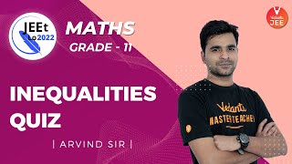 Basic Mathematics  Inequalities Quiz  Class 11  JEE Main 2022  JEEt Lo 2022  Vedantu JEE [upl. by Netsryk189]