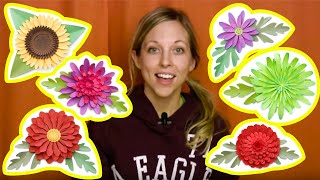 3D Mums and Fall Flowers Assembly Tutorial  Part 3 [upl. by Ocirne]