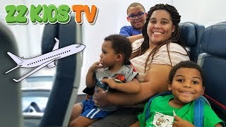 ZZ KIDS AIRPLANE RIDE TO LEGO LAND CALIFORNIA [upl. by Leirad]