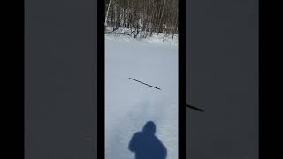 Anishinaabe snowsnake on the lake without a track [upl. by Tor]