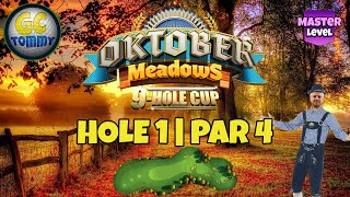 Master QRFR Hole 1  Par 4 EAGLE  Oktober Meadows 9hole cup Golf Clash Guide [upl. by Orferd804]