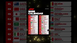 2025 Formula 1 schedule revealed f1 calendar shorts [upl. by Abita]