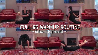 FULL RHYTHMIC GYMNASTICS WARMUP  followalong tutorial  Sophie Crane [upl. by Heath]