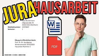 HAUSARBEIT alle FORMALIA einstellen In 10 EINFACHEN SCHRITTEN [upl. by Megan]