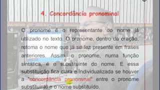 Concordância  Verbal Adnominal Nominal e Pronominal [upl. by Eesak]