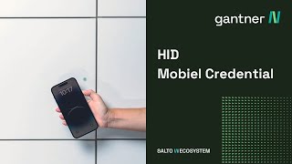 GANTNER Locker Locks bedienbar mit HID Mobile Credential [upl. by Aitnyc]