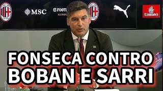 FONSECA non cambia MODULO ma REIJNDERS TREQUARTISTA no eh  CONFERENZA MILANVENEZIA [upl. by Anelle]