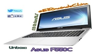 Notebook Asus F550C Unbox con Intel i7500Gb156¨8Gb Ram y Windows 81  HD [upl. by Parks729]