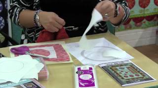 Pat Sloan Demonstrates Fusible Applique Techniques  2013 Fall Quilt Market [upl. by Marina]