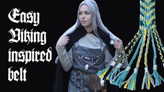 Making a Viking Belt  Easy tablet weaving tutorial [upl. by Hopper]