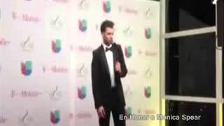 Jencarlos Canela habla de Monica Spear en Premio Lo Nuestro 2014 [upl. by Ytissahc801]