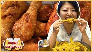 Best KOREAN FRIED CHICKEN in Korea 🍗 Late Night Seoul Food Tour [upl. by Elvah844]