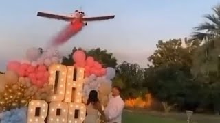 Shocking moment gender reveal plane crashes and kills pilot in front of guests [upl. by Nilak522]