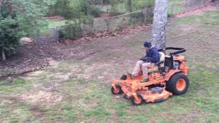 Mowing with Scag Turf Tiger II [upl. by Ikcaj]