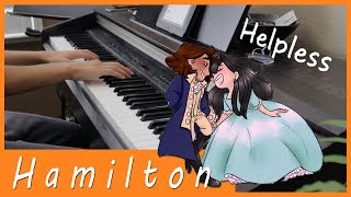 Helpless  Hamilton【Piano Karaoke Instrumental】 [upl. by Anerac]