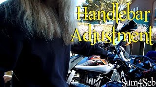 How to Adjust Handlebars ¦ Sum4Seb Motorcycle Video [upl. by Orecic]