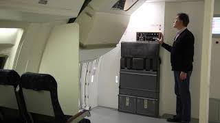 Boeing 767 Opening closing door automatically inside1 [upl. by Akayas]