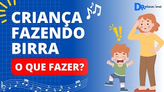 Criança fazendo birra  Desenho com música birrainfantil crianças educaçãoinfantil [upl. by Anav]