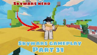 Roblox bedwars  Skywars part 31 [upl. by Nickolaus368]