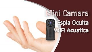 🐝Mini Camara Espia Oculta WiFi Acuatica  NIYPS 1080P Full HD Cámara Vigilancia [upl. by Skardol]