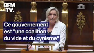 Le discours intégral de Marine Le Pen à lAssemblée nationale [upl. by Evyn]