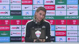 💚🎥 PRESS Sebastián Beccacece previa Elche  Girona Copa del Rey [upl. by Eineeuq]