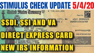 Stimulus Check Update 54 SSDI SSI VA BREAKING [upl. by Anerehs]