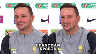 Pep Lijnders  Liverpool v Leicester  Embargoed PreMatch Press Conference  Carabao Cup [upl. by Auehsoj563]