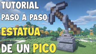 Cómo Hacer un Monumento de Pico en Minecraft Tutorial Paso a Paso [upl. by Ynaitirb]