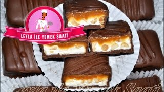 Snickers Tarifi  Leyla ile Yemek Saati [upl. by Naghem]