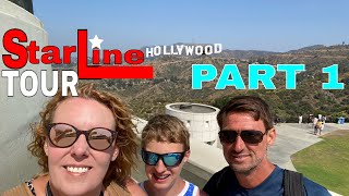 STARLINE TOURS LA HOLLYWOOD CITY TOUR PART 1 [upl. by Eikin]