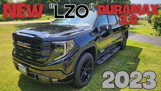 2023 GMC Sierra 1500 with new LZO Duramax 30 Turbo Diesel Walkaroundreview [upl. by Rehposirhc]