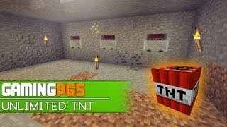 TNT Mining mit unendlich TNT  TrickBug  Minecraft [upl. by Ecirp636]