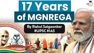 MGNREGA completes 17 years Has it been a success UPSC GS Paper 2 amp Paper 3  StudyIQ IAS [upl. by Ettenauq]