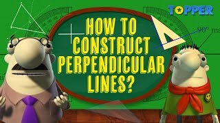 Constructing a Perpendicular Line  Perpendicular Bisector  Class 6th Maths [upl. by Wandis]