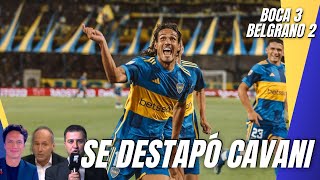 Volvio el Matador HAT TRICK de CAVANI para la victoria de BOCA 3 Belgrano 2Copa de La Liga [upl. by Gadmon22]