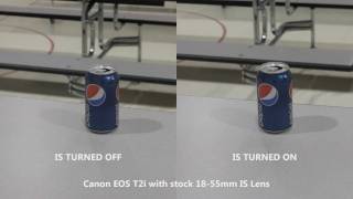 Image Stabilizer lens test Canon EOS T2i550D [upl. by Danae]